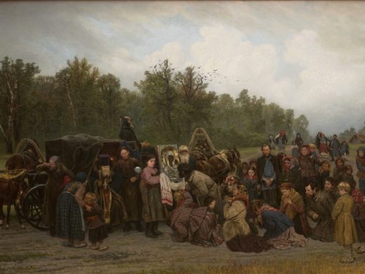 «Встреча иконы», художник Константин Савицкий