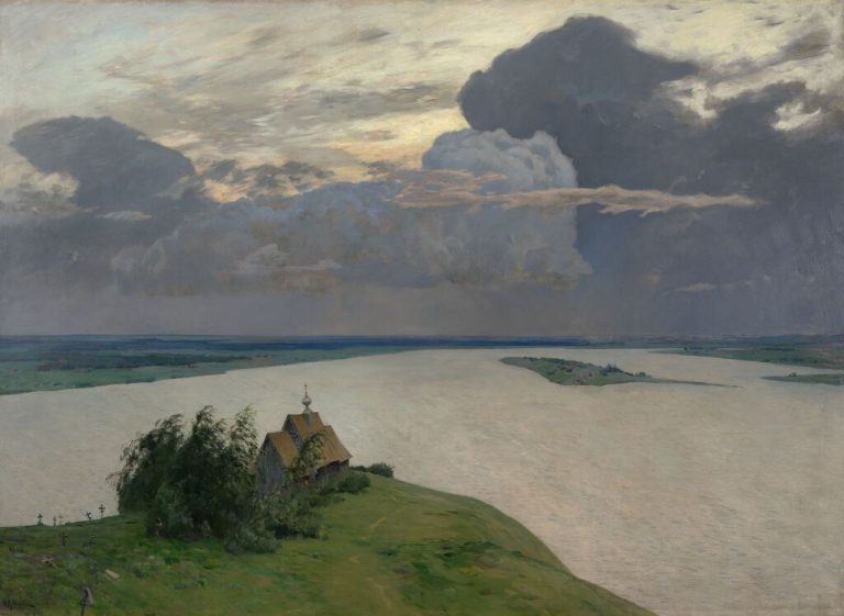 «Над вечным покоем» , художник Исаак Левитан