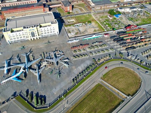 Музейный комплекс в Верхней Пышме с высоты птичьего полета