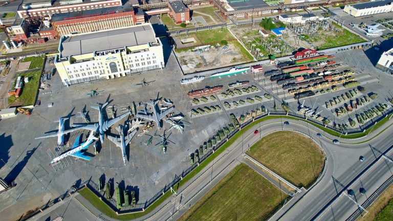 Музейный комплекс в Верхней Пышме с высоты птичьего полета