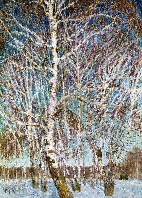 «Февральская лазурь», художник Игорь Грабарь