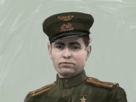 Портрет Алексея Петровича Маресьева