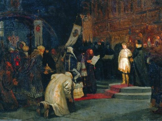 «Призвание Михаила Фёдоровича на царство», художник Михаил Нестеров