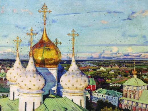 «Купола и ласточки», художник Константин Юон