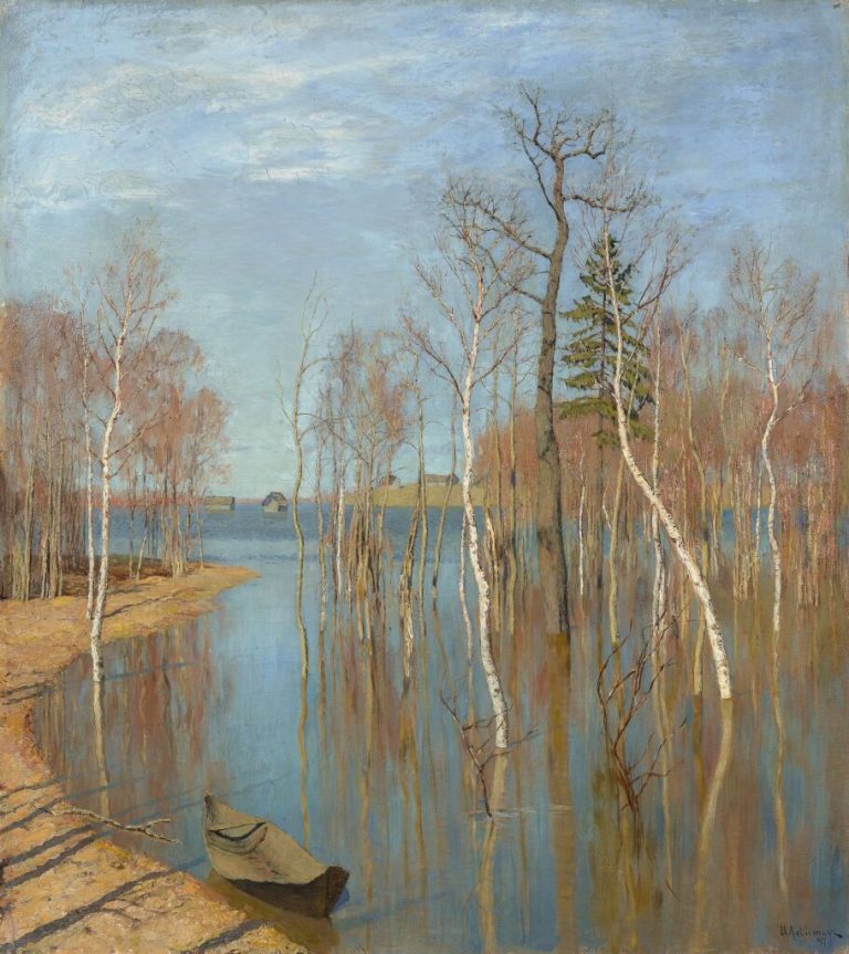 «Весна — большая вода», художник Исаак Левитан