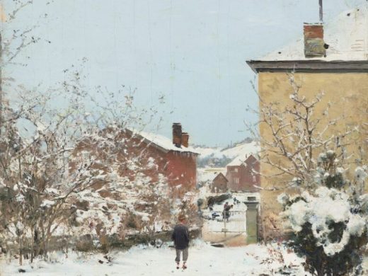 «Тру-Луэт. Зима. Вид из квартиры художника», художник Иван Похитонов