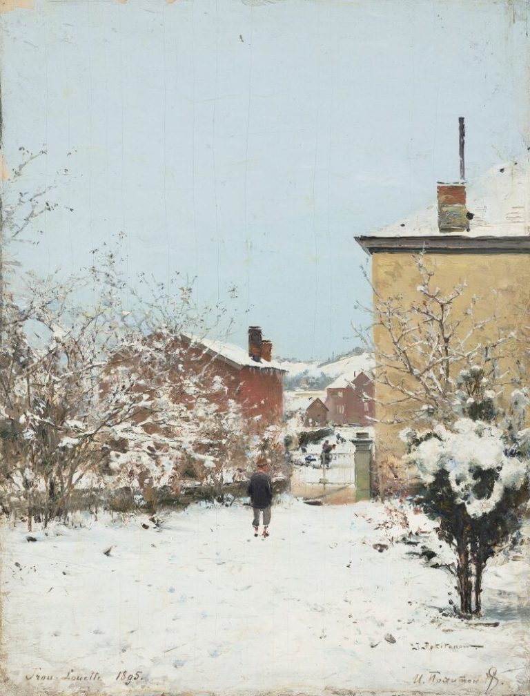 «Тру-Луэт. Зима. Вид из квартиры художника», художник Иван Похитонов