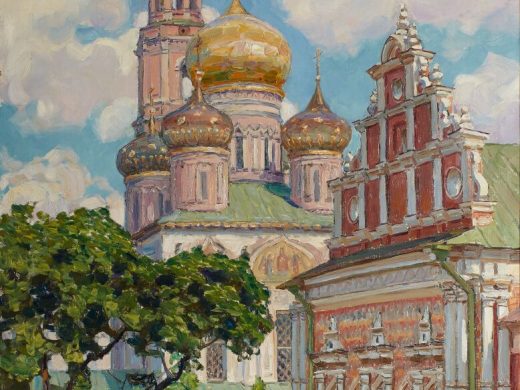«Облака и золотые купола. Симонов монастырь», художник Аполлинарий Васнецов