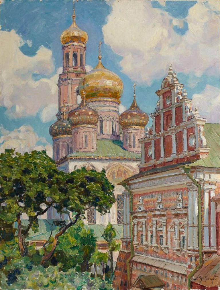 «Облака и золотые купола. Симонов монастырь», художник Аполлинарий Васнецов