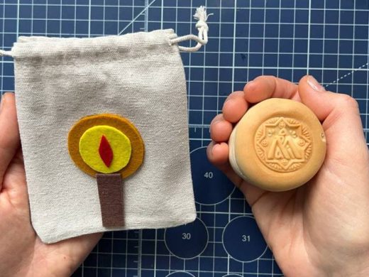 Украшенный мешочек для просфоры