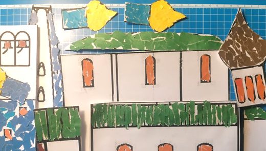 Аппликация из бумаги