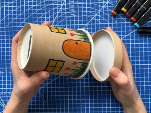 Поделка из бумажного стакана