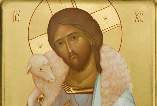 Лик Иисуса Христа. Фрагмент иконы.